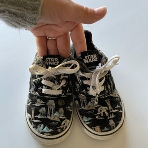 Cute toddler vans Starwars limited edition